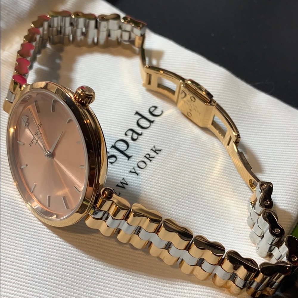 Kate Spade watch Holland rose dial 2-tones euc - Picture 8 of 8